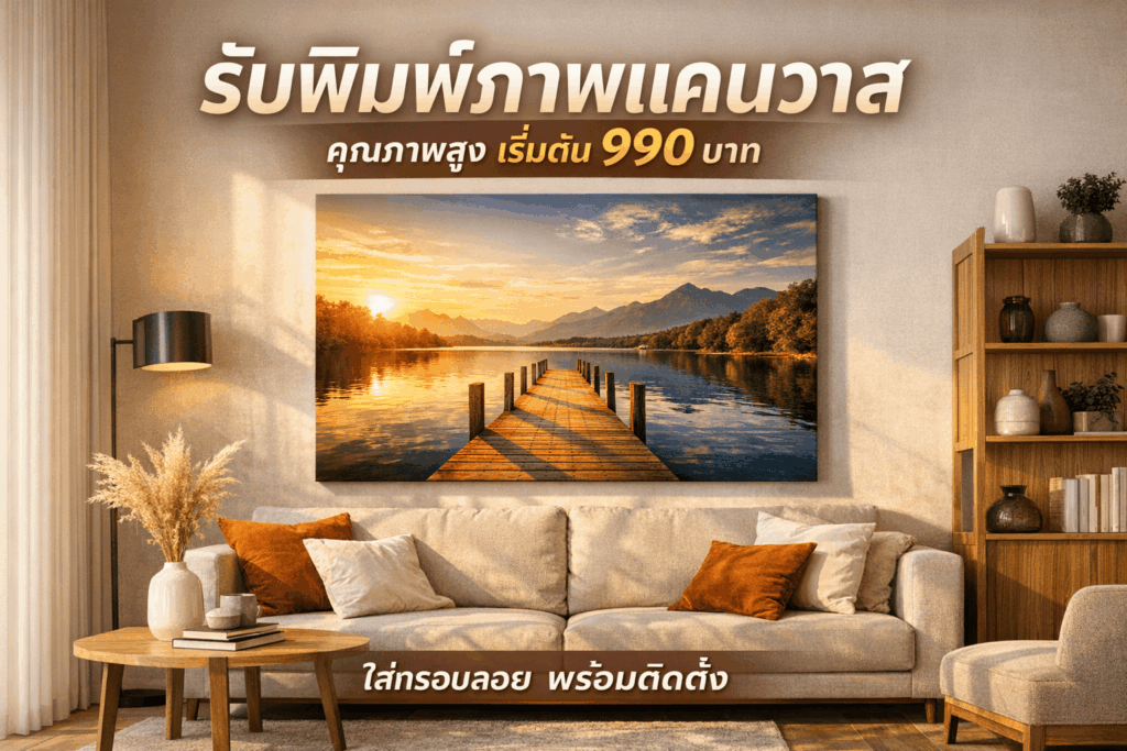รับพิมพ์ภาพแคนวาส