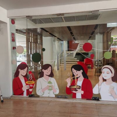 สติ๊กเกอร์ตกแต่งร้านอาหาร