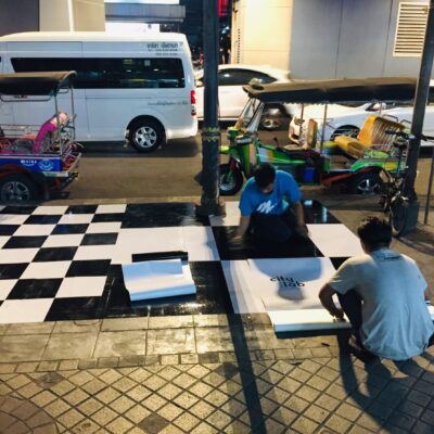 สติ๊กเกอร์ติดพื้น