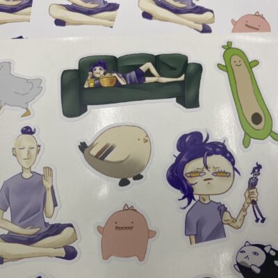 พิมพ์สติ๊กเกอร์การ์ตูน