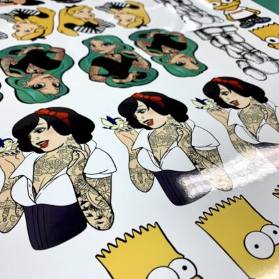 พิมพ์สติ๊กเกอร์การ์ตูน