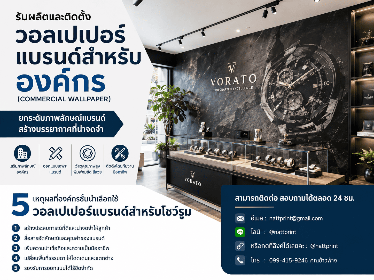 พิมพ์วอลเปเปอร์ลายแบรนด์ สร้างผนังให้สะท้อนตัวตนบริษัท พิมพ์วอลเปเปอร์ลายแบรนด์บริษัท